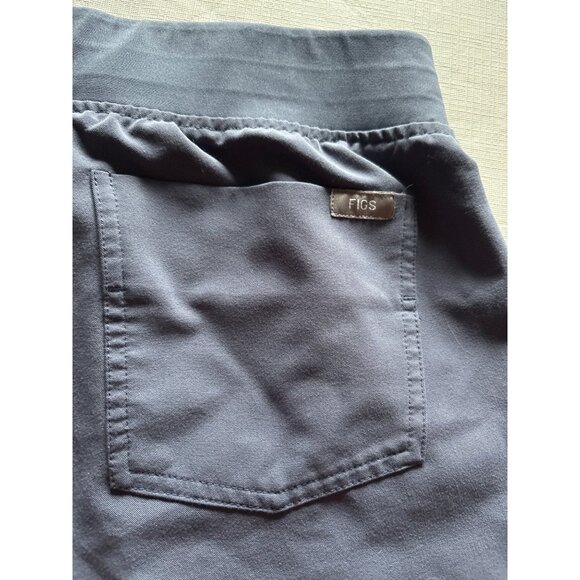 Figs Zamora Technical Collection Jogger Scrub Pants XXS/P Navy Blue With Yellow - Picture 10 of 10